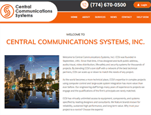 Tablet Screenshot of central-inc.com